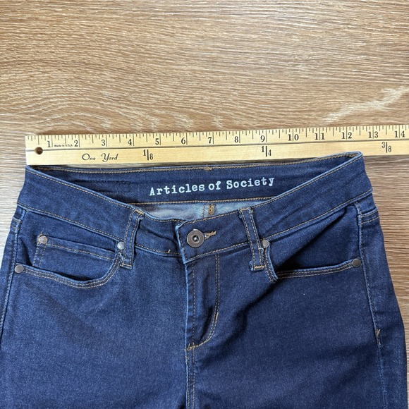Articles of Society Women's Skinny Jeans Size 24 Dark Wash Stretch Denim - Picture 8 of 14